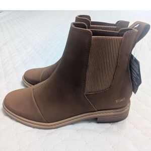 🥿 NWT TOMS Charlie Comfort Boots – Brown Sugar – Size 6.5